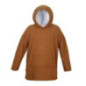 Plaid hoodie marron