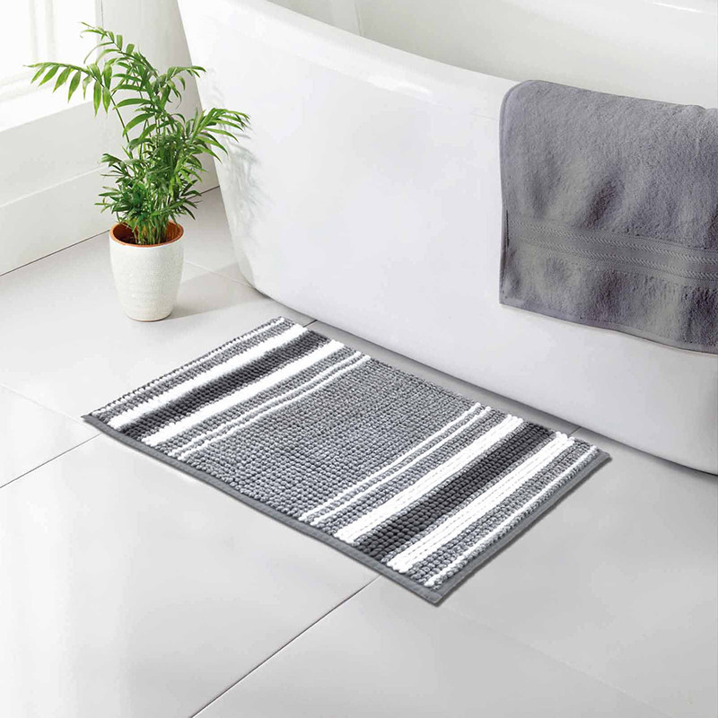 Tapis chenille  40x60cm 2 ass