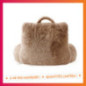 Coussin de lecture taupe