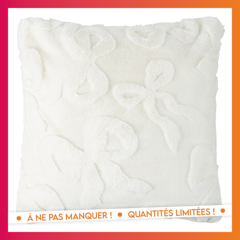 Coussin nAuds 48x48cm blanc