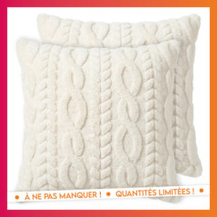 Lot de 2 housses de coussin oslo