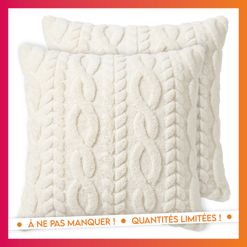 Lot de 2 housses de coussin oslo