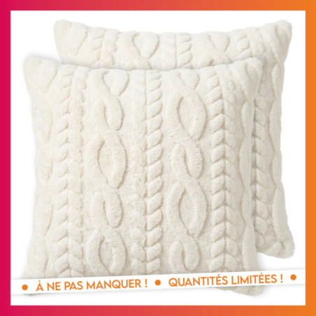 Lot de 2 housses de coussin oslo