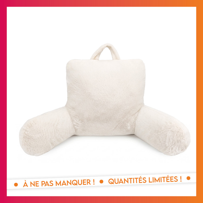 Coussin de lecture creme