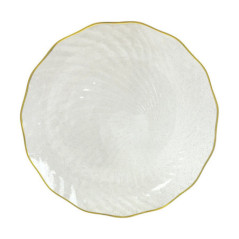 Assiette striee et paillettee d2
