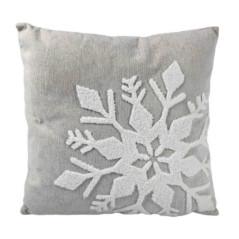 Coussin brode flocon 45x45cm bei