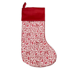 Chaussette de noel rouge motif