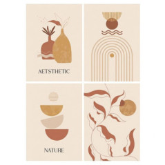 Lot de 2 affiches nature a4