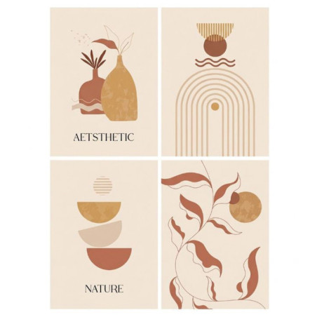 Lot de 2 affiches nature a4