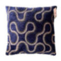 Coussin design 40x40cm bleu