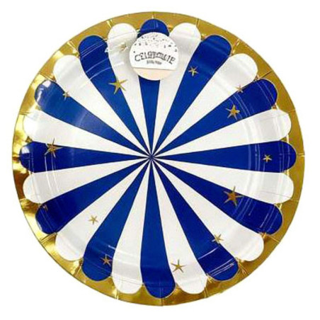 Assiettes d18cm x8 en carton cir