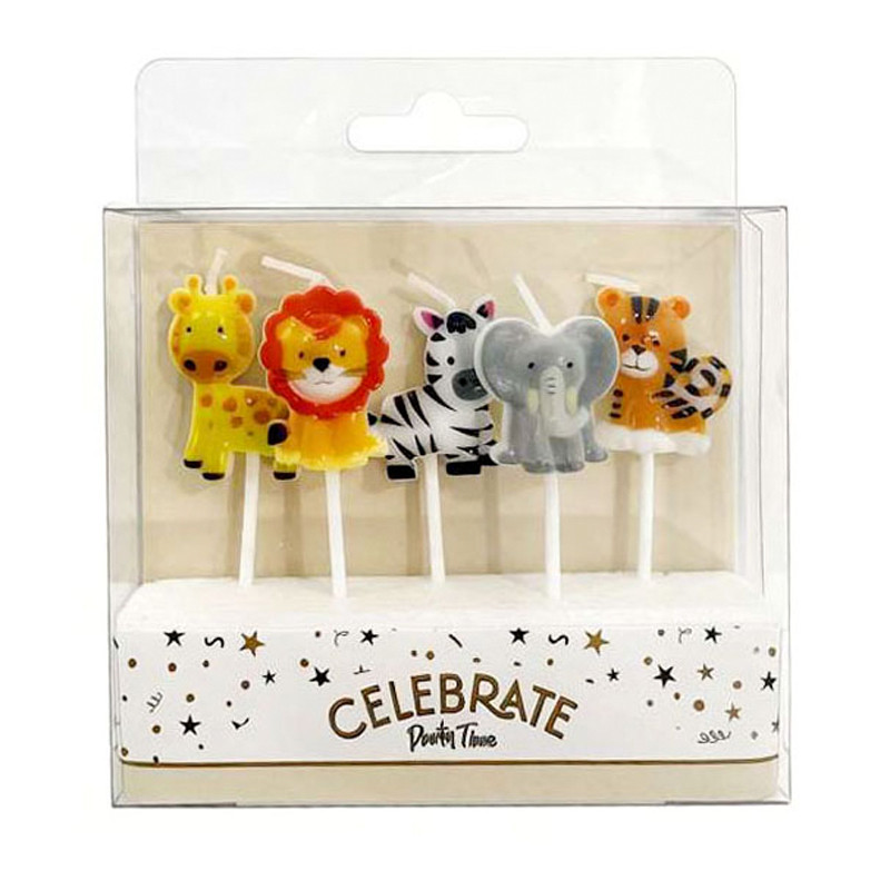 Bougie animaux 3d cirque