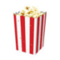 Pot popcorn x4 en carton cirque
