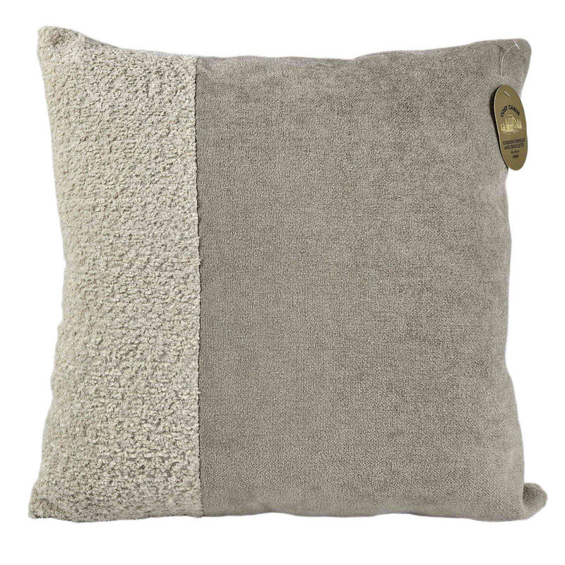 Coussin chenille bouclette