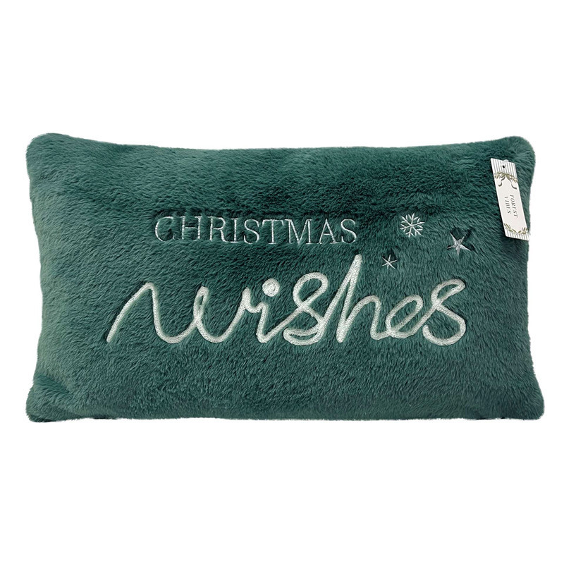 Coussin fourrure xmas wishes 50x