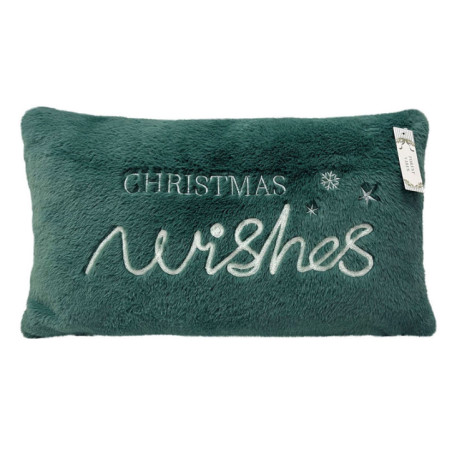 Coussin fourrure xmas wishes 50x