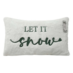 Coussin fourrure let it snow 50x