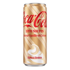 Soda zero vanille et creme 33cl