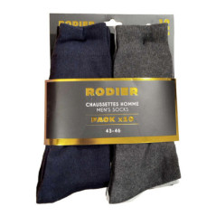 Chaussettes unie homme x 10