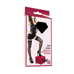 Bas voile auto fixant uni