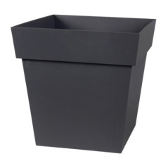 Pot carre toscane 32 cm gris