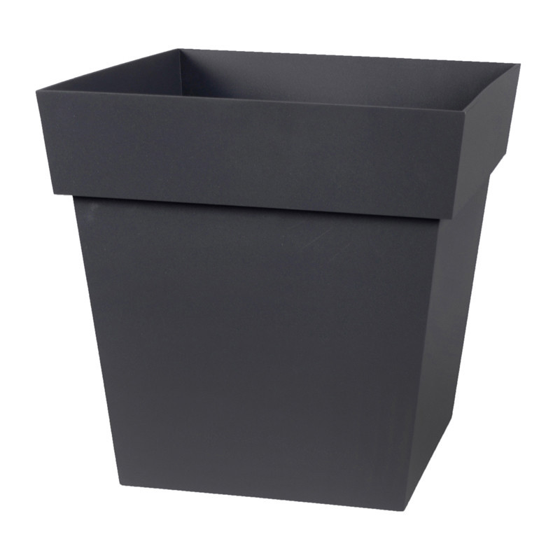 Pot carre toscane 32 cm gris