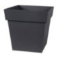 Pot carre toscane 32 cm gris