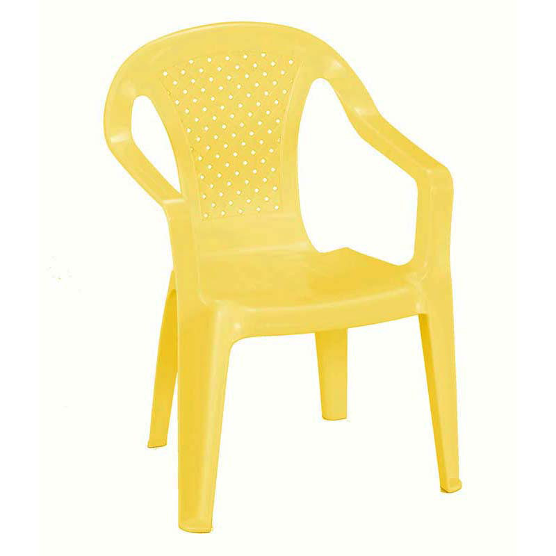 bieco Chaise enfant plastique jaune