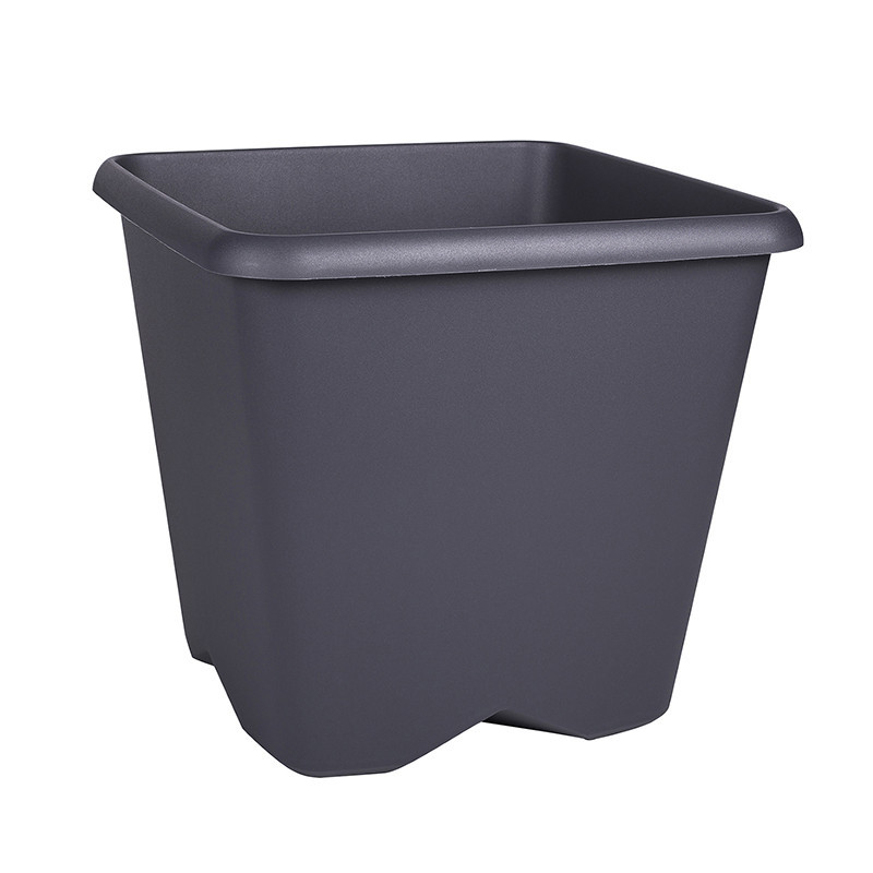 Pot carre chorus 25cm gris