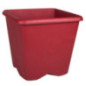 Pot carre chorus 40cm rouge rubi