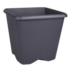Pot carre chorus 40cm gris