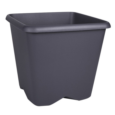 Pot carre chorus 40cm gris