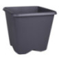 Pot carre chorus 40cm gris