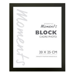 Lot 3 cadres photo 20x25cm noir