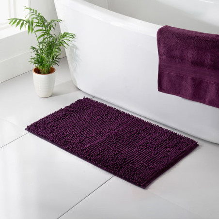 Tapis de bain 50x80 prune