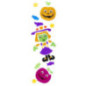 Stickers gel halloween 3 asst