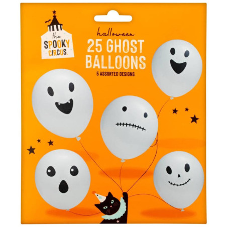 Pack de 25 ballons halloween