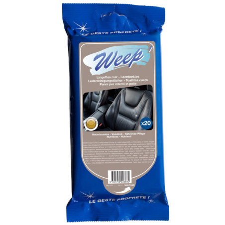 Lingettes sieges cuir x20
