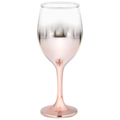 Verre a pied ombre rose gold x4