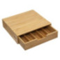 Range capsule tiroir bambou