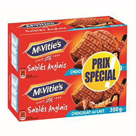 Sables chocolat au lait x2 300g