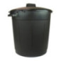 Poubelle de jardin 80l noir