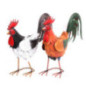 Coq decoratif en metal