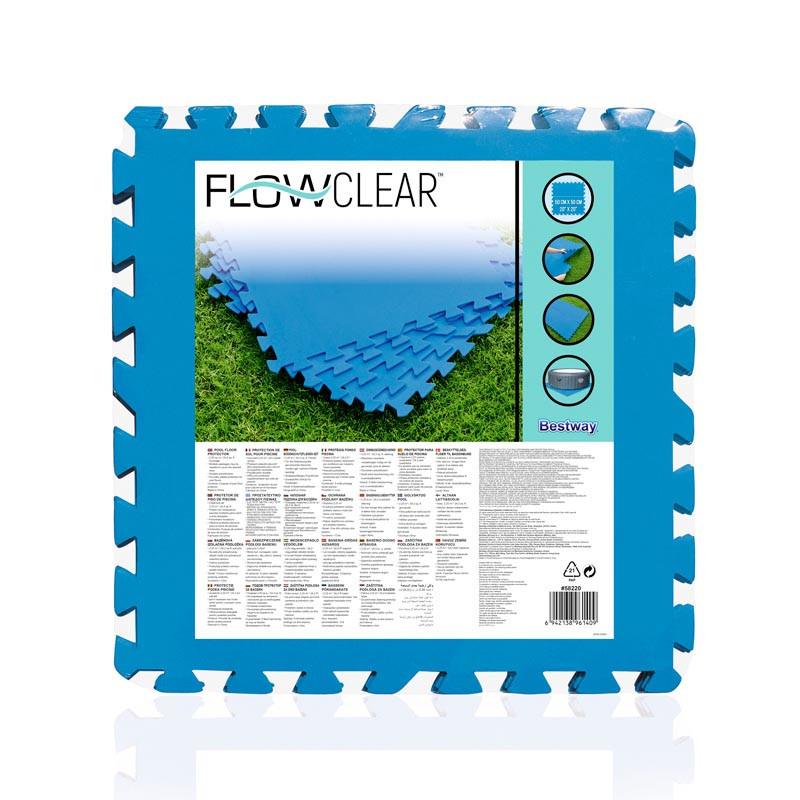 Lot de 9 tapis de protection 50x