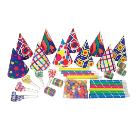 Cotillons multicolor sachet x10