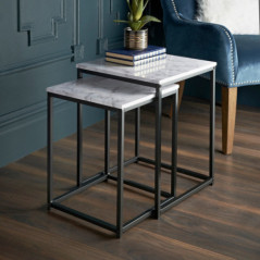 Tromso lot 2 tables d'appoint