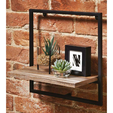 Etagere bois metal