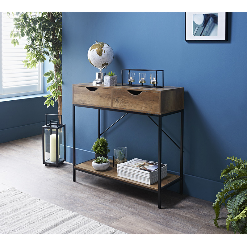 Console noir/bois