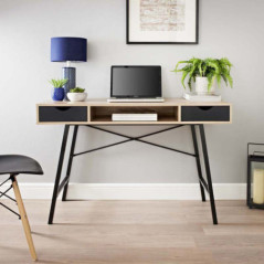 Bureau noir/bois