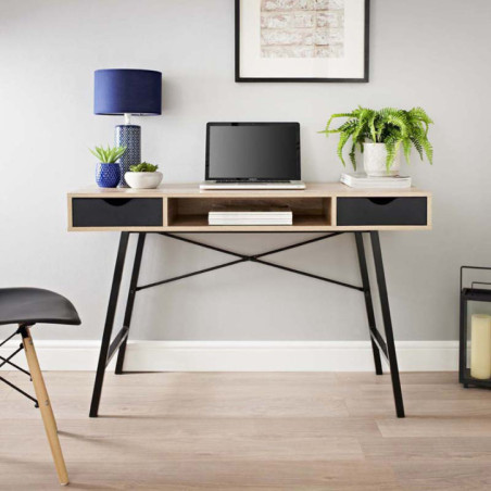 Bureau noir/bois